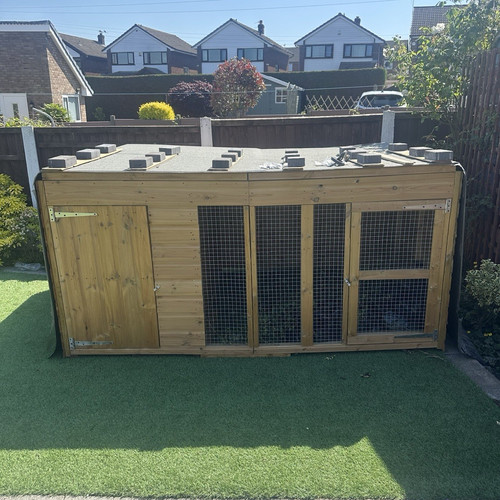 Wooden outdoor dog - outdoor, &