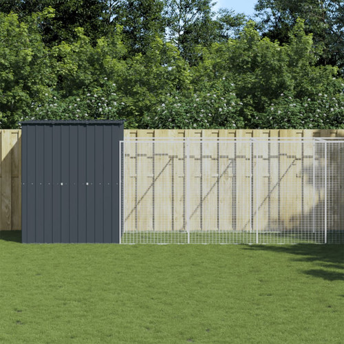 Dog house with run - with, anthracite