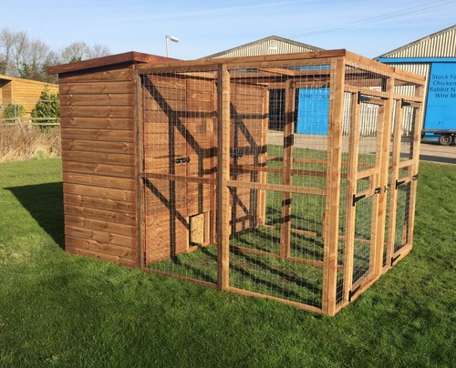 Dog run double enclosure - run,