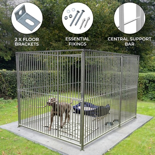 Steel dog run panels - dog,