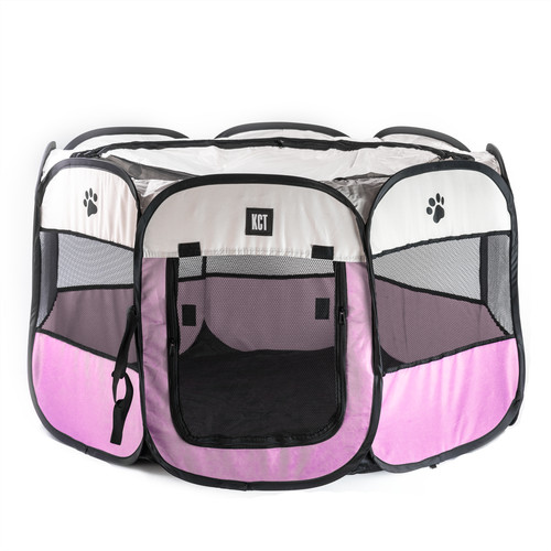 Fabric pet play pen - pet, large